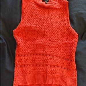 Jessica Simpson Red Sleeveless Sweater